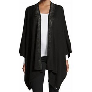 calvin klein studded Ruana . Black . One size